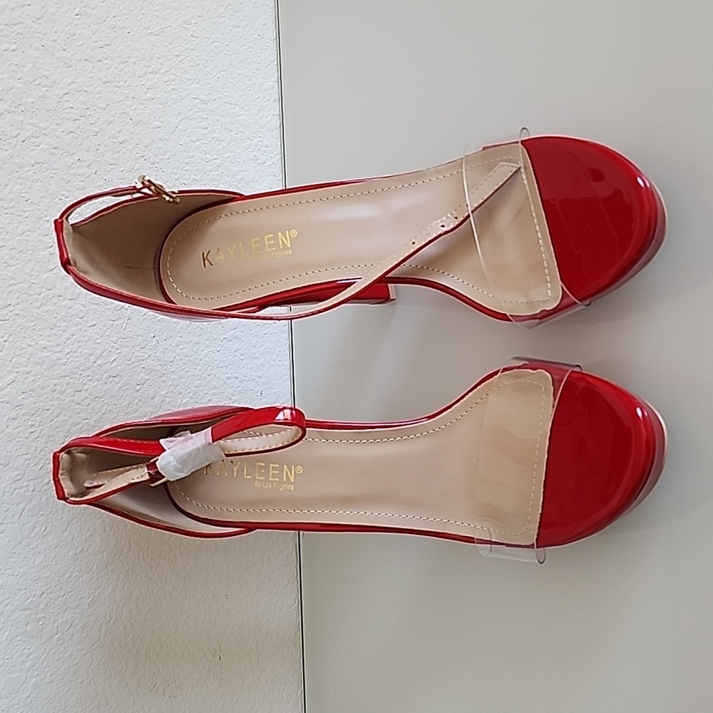 Kayleen by Los Angeles ANTJET-87 red high heels size 8.5